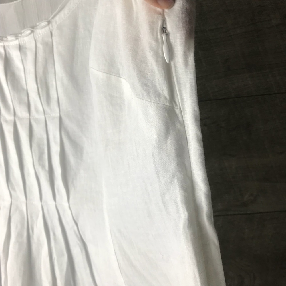 J.Jill pleated front short sleeve tee shirt blouse - Picture 3 of 5